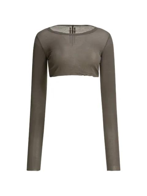 long-sleeved crop top by RICK OWENS