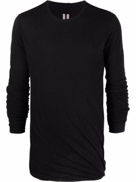 long-sleeved gathered t-shirt by RICK OWENS
