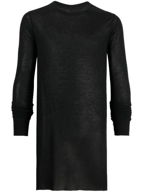 long-sleeved marl-knit T-shirt by RICK OWENS