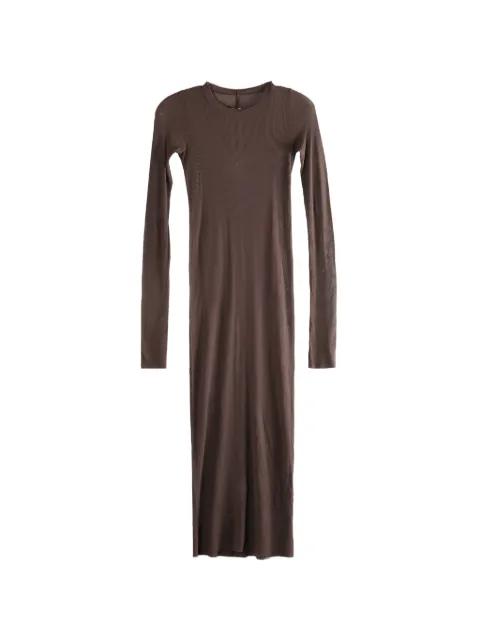 long-sleeved ribbed midi dress by RICK OWENS
