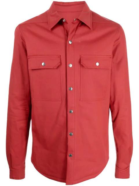 long-sleeved shirt jacket by RICK OWENS