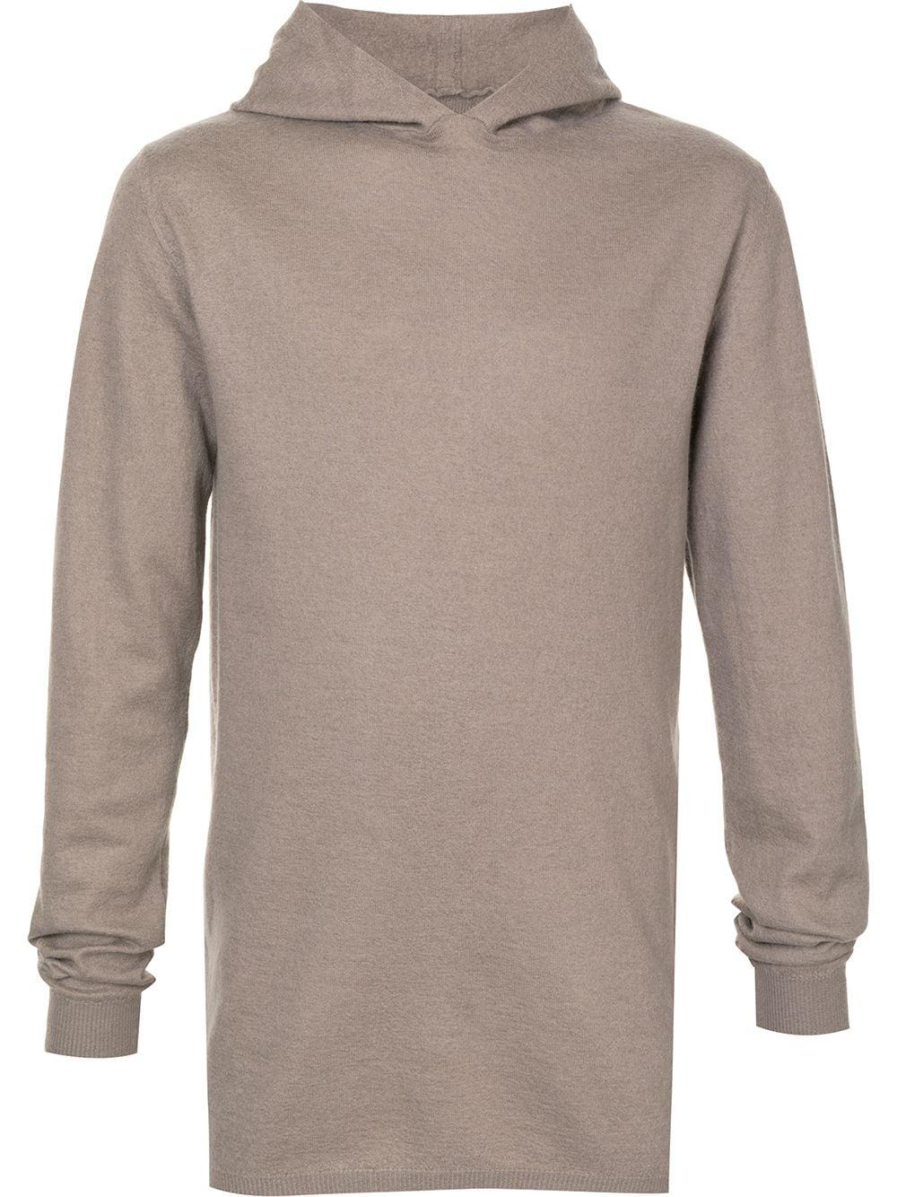 longline long-sleeve hoodie by RICK OWENS
