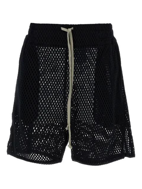 mesh drawstring shorts by RICK OWENS