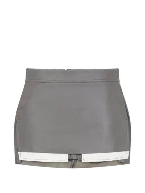 mini leather skirt by RICK OWENS