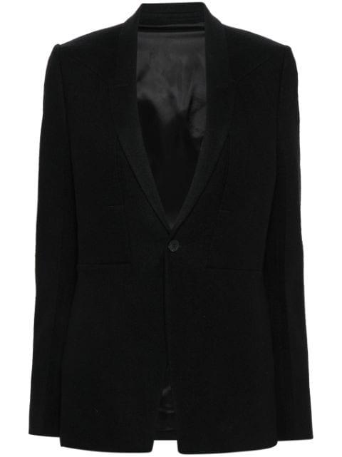 narrow-lapels single-breasted blazer by RICK OWENS