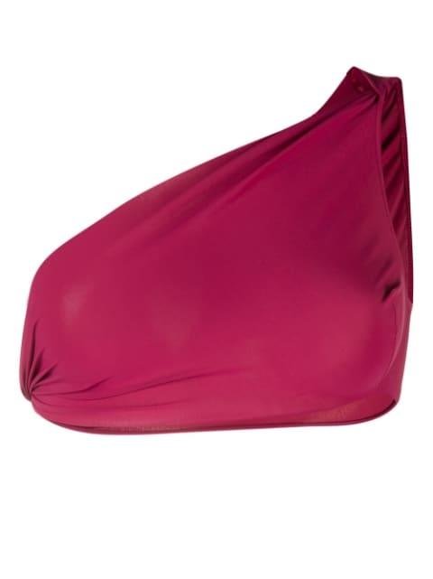 one-shoulder bikini top by RICK OWENS