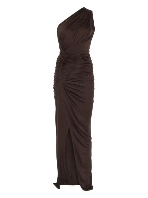 one-shoulder draped dress by RICK OWENS