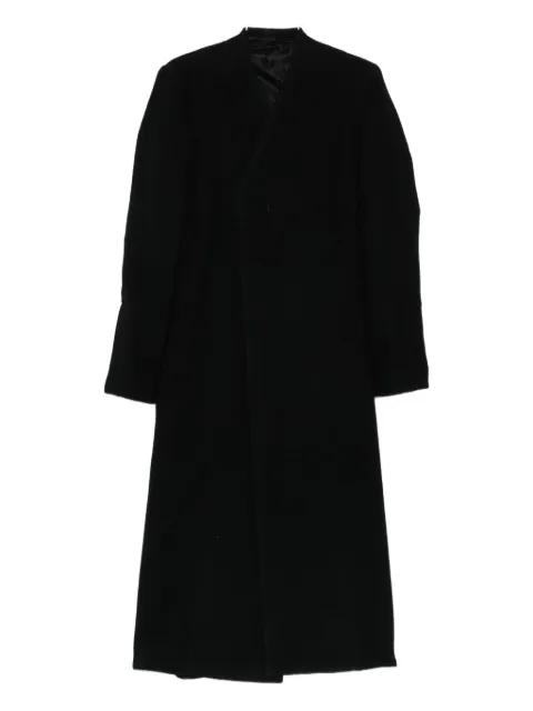 overlap-seam wool coat by RICK OWENS