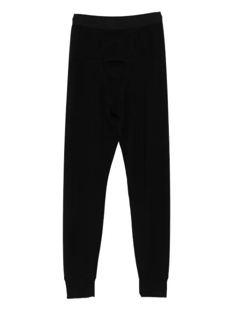 pentagram-stitch thermal leggings by RICK OWENS