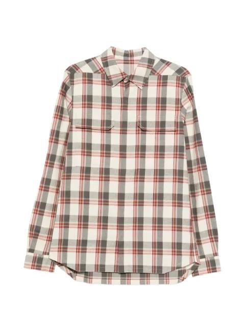 plaid flannel shirt by RICK OWENS