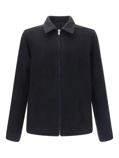 pointed-collar zip-front shirt jacket by RICK OWENS