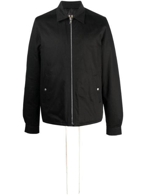 pointed-collar zip-up windbreaker by RICK OWENS