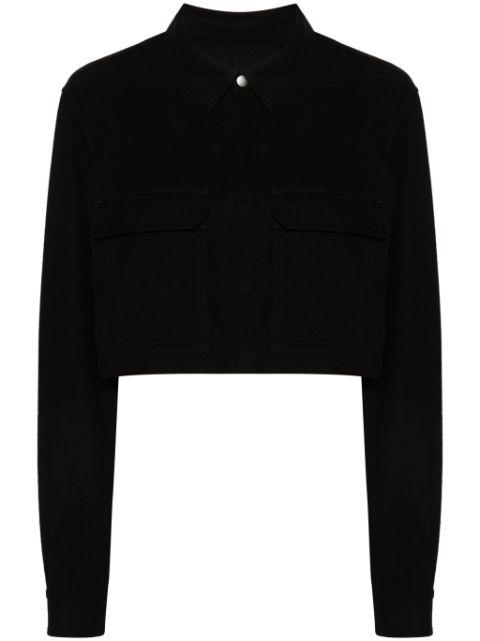 press-stud cropped shirt by RICK OWENS