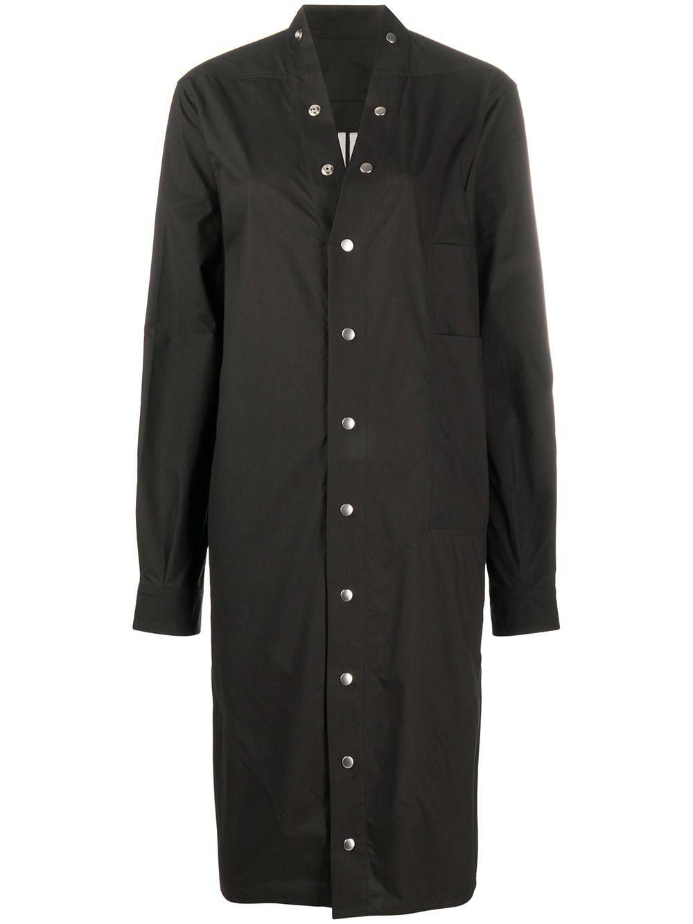 press-stud shirt dress by RICK OWENS