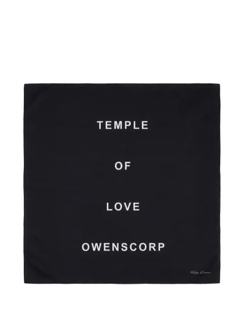 printed scarf by RICK OWENS