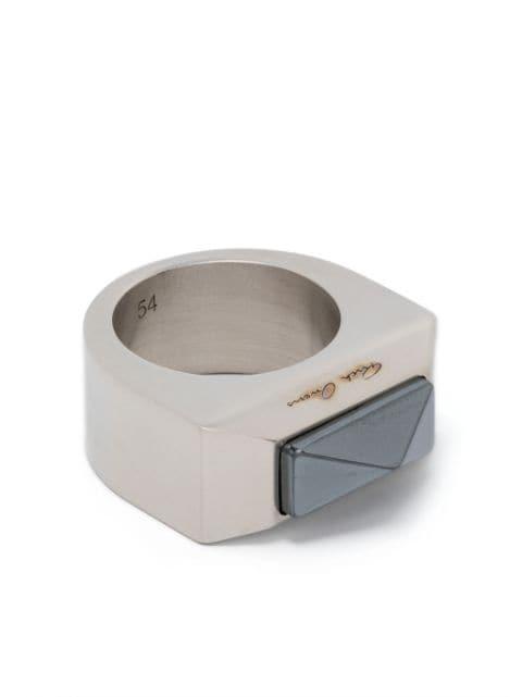 quartz pyramid ring by RICK OWENS