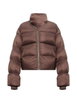 quilted stand-up collar down jacket by RICK OWENS