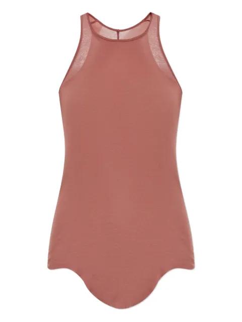 racer-back curved-hem vest by RICK OWENS