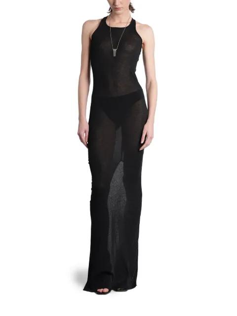 racer-back semi-sheer dress by RICK OWENS