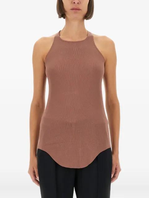 racerback curved-hem top by RICK OWENS