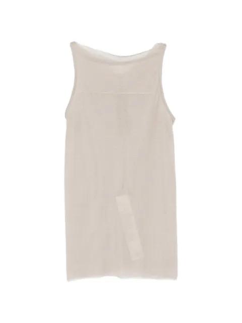 raw-edge ribbed-knit top by RICK OWENS
