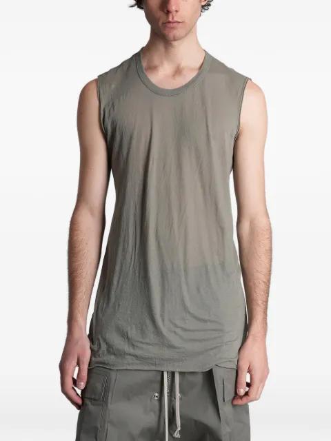 raw-edge ribbed-trim vest by RICK OWENS