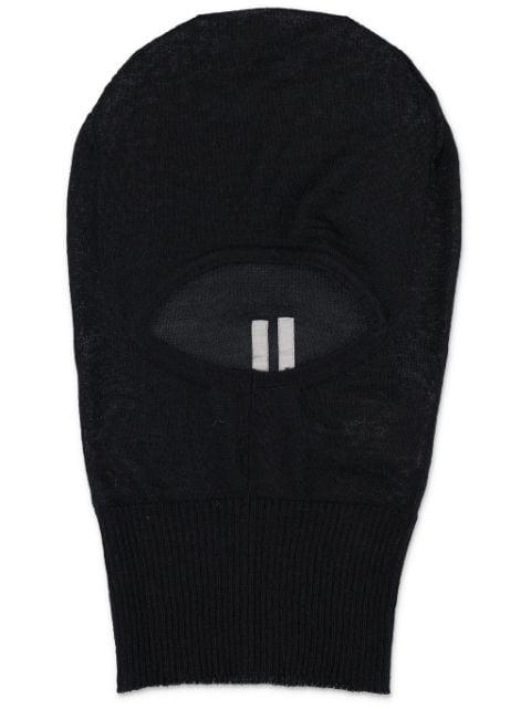 rib-hem cashmere balaclava by RICK OWENS