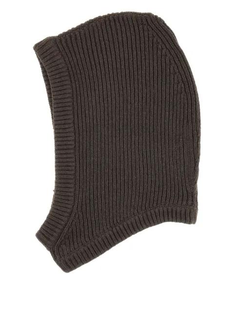 rib-knit balaclava by RICK OWENS