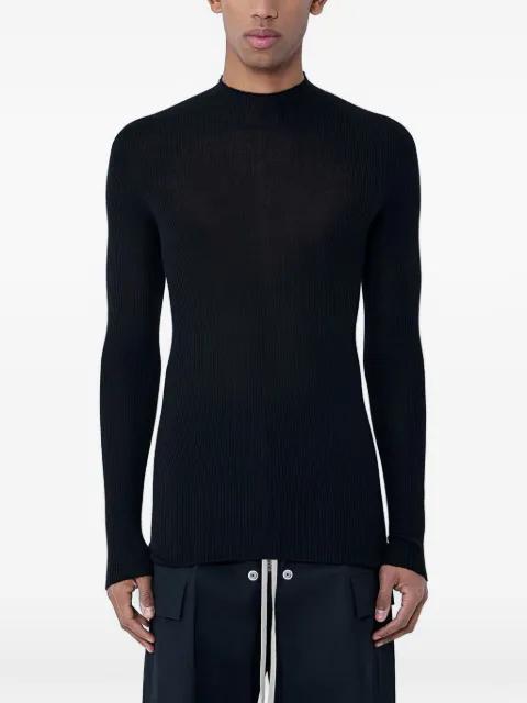 ribbed high-neck top by RICK OWENS