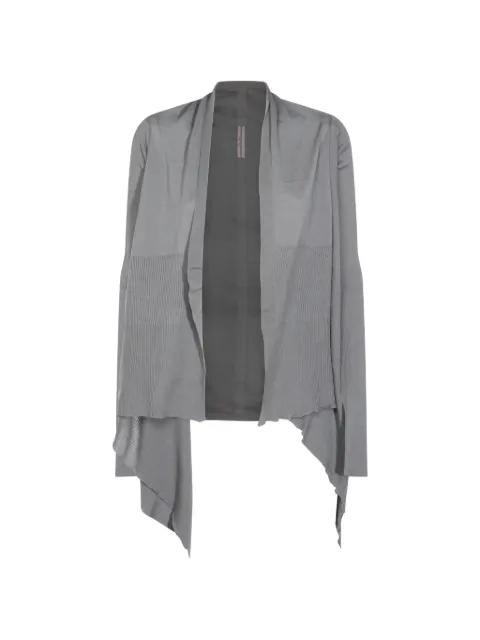 ribbed-knit asymmetric cardigan by RICK OWENS