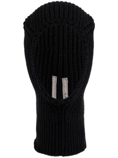 ribbed-knit balaclava by RICK OWENS
