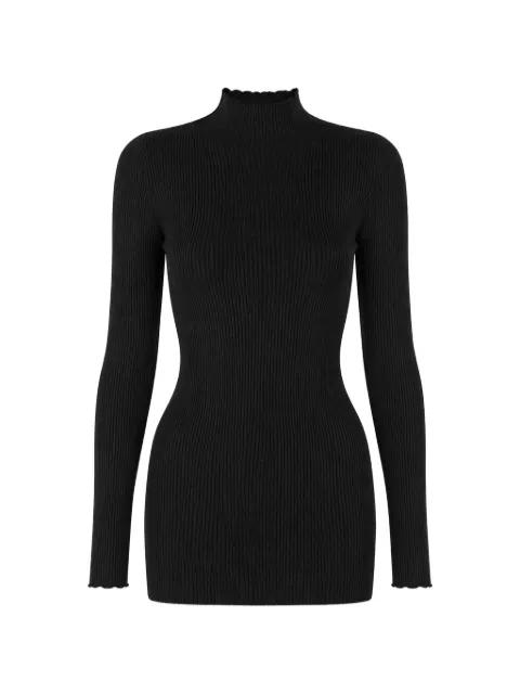 ribbed-knit high-neck sweater by RICK OWENS
