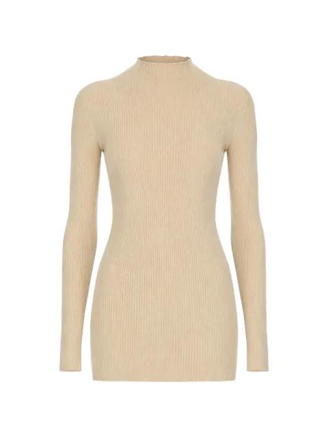 ribbed-knit high-neck sweater by RICK OWENS