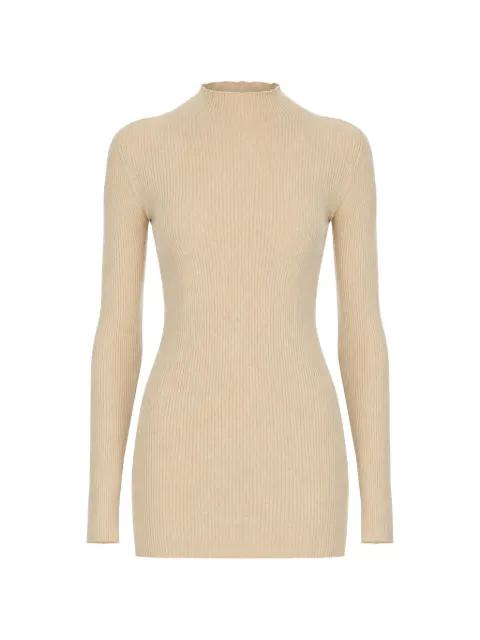 ribbed-knit high-neck sweater by RICK OWENS
