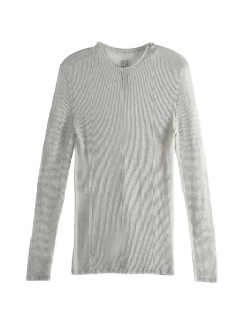 ribbed-knit semi-sheer T-shirt by RICK OWENS