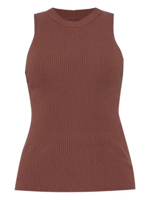 ribbed-knit sleeveless tank top by RICK OWENS