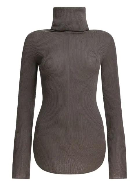 ribbed-knit turtleneck sweater by RICK OWENS