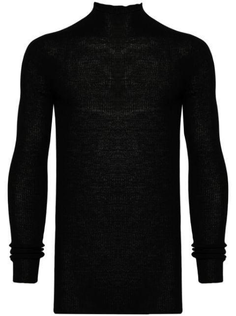 ribbed-knit wool jumper by RICK OWENS
