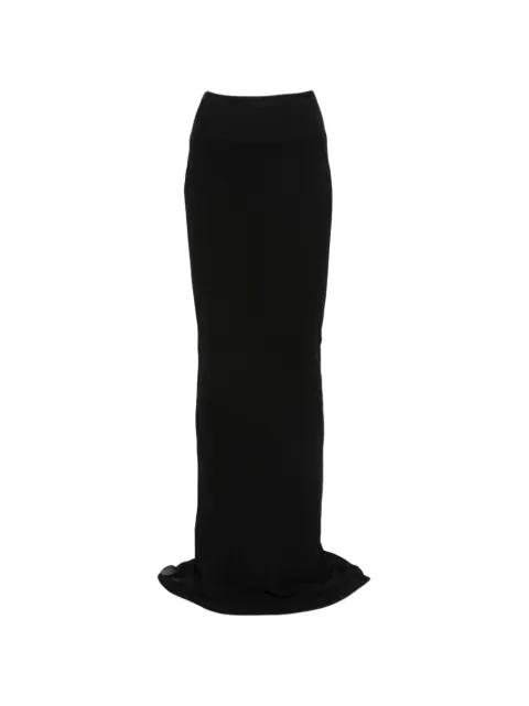 ribbed long maxi skirt by RICK OWENS