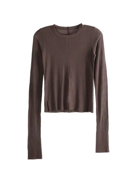 ribbed long-sleeved top by RICK OWENS