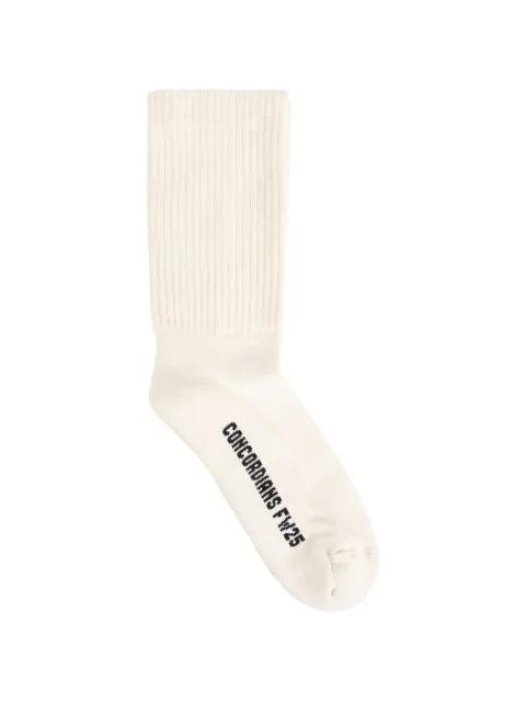 ribbed mid-calf socks by RICK OWENS