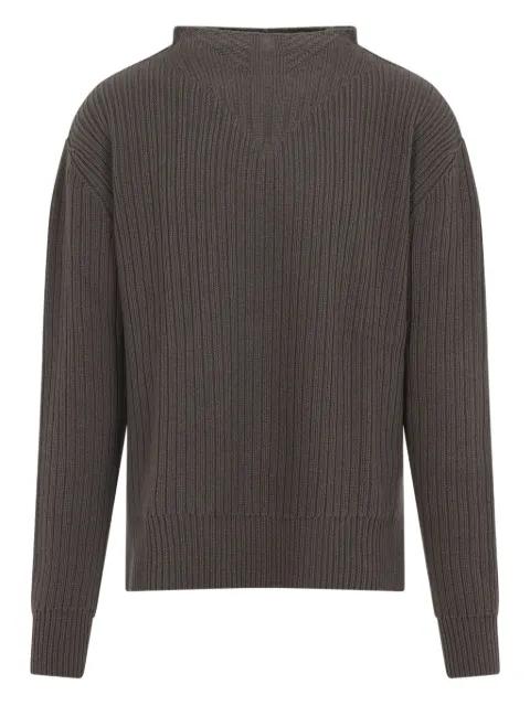 ribbed mock-neck sweater by RICK OWENS