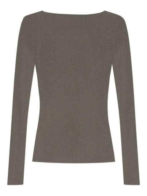 ribbed open-back sweater by RICK OWENS