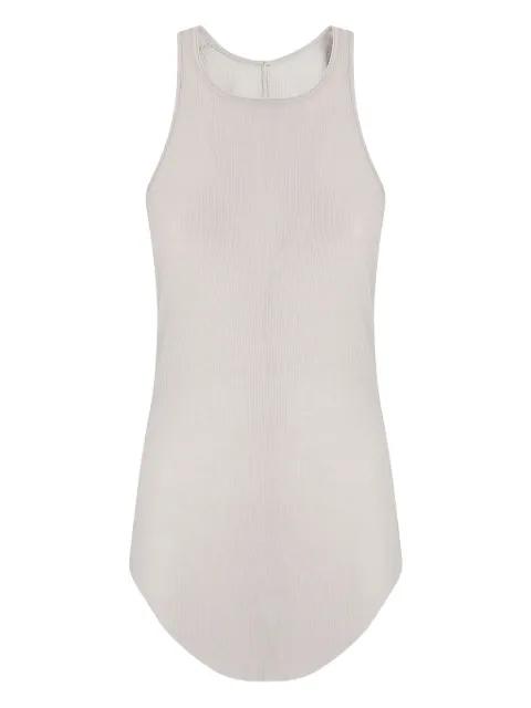 ribbed round-neck top by RICK OWENS