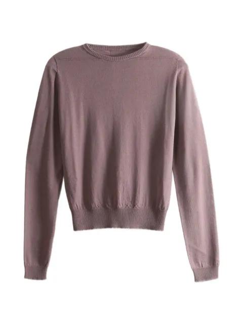 ribbed-trim crew-neck sweater by RICK OWENS