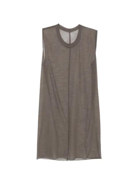 round-neck sleeveless top by RICK OWENS