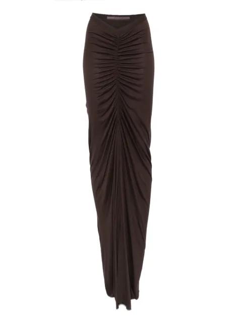 ruched high-waisted skirt by RICK OWENS