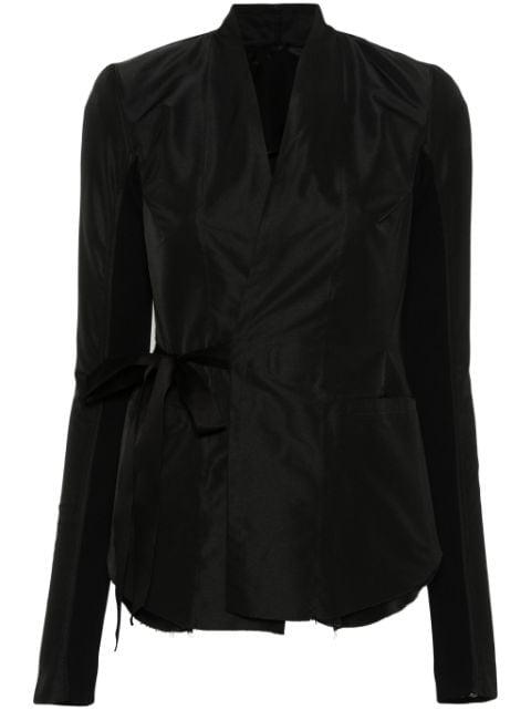self-tie layered blazer by RICK OWENS