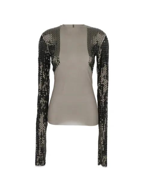 sequin-embellished top by RICK OWENS