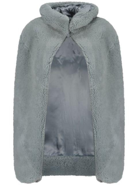 shearling cape by RICK OWENS